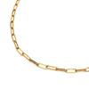 Jewelry K14YG 1PD Diamond Paperclip Chain Necklace K14YG Gold