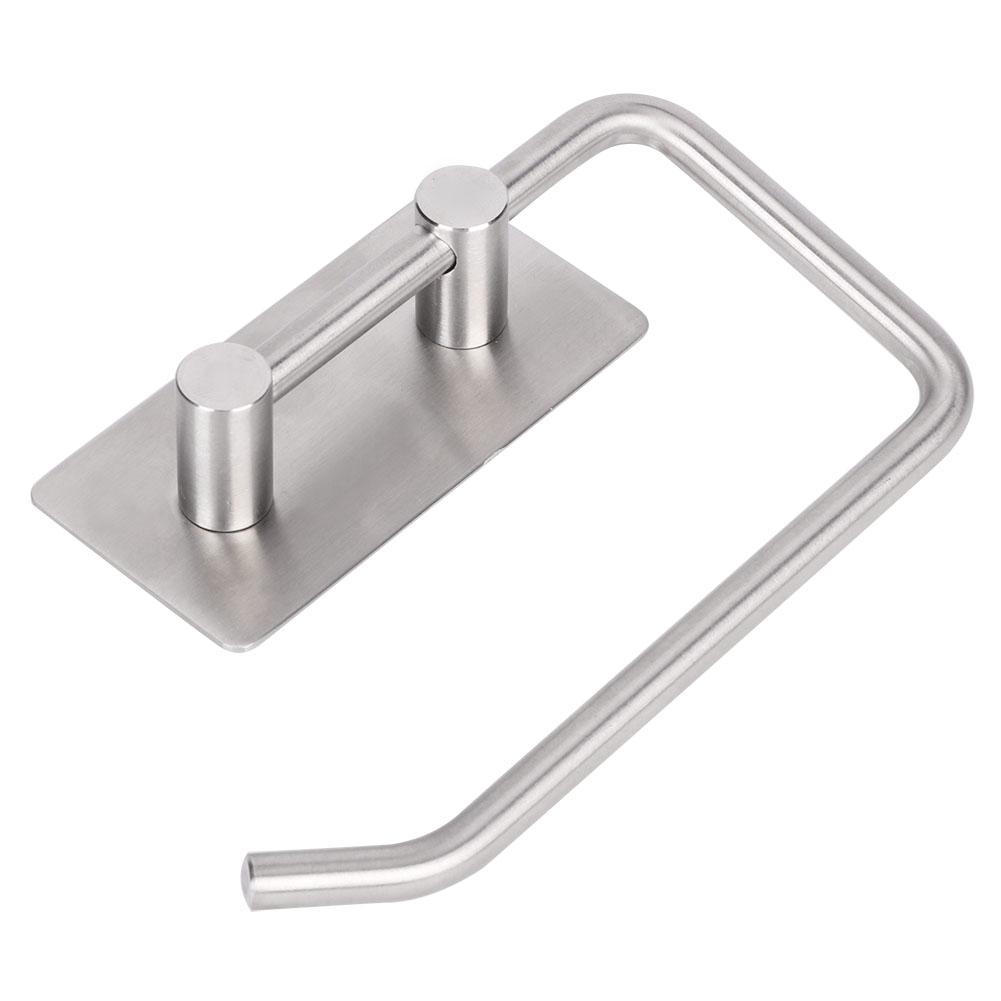 Stainless Steel Kitchen Roll Paper Rack Self Adhesive Towel Rack for Home Bathroom Hotel Use