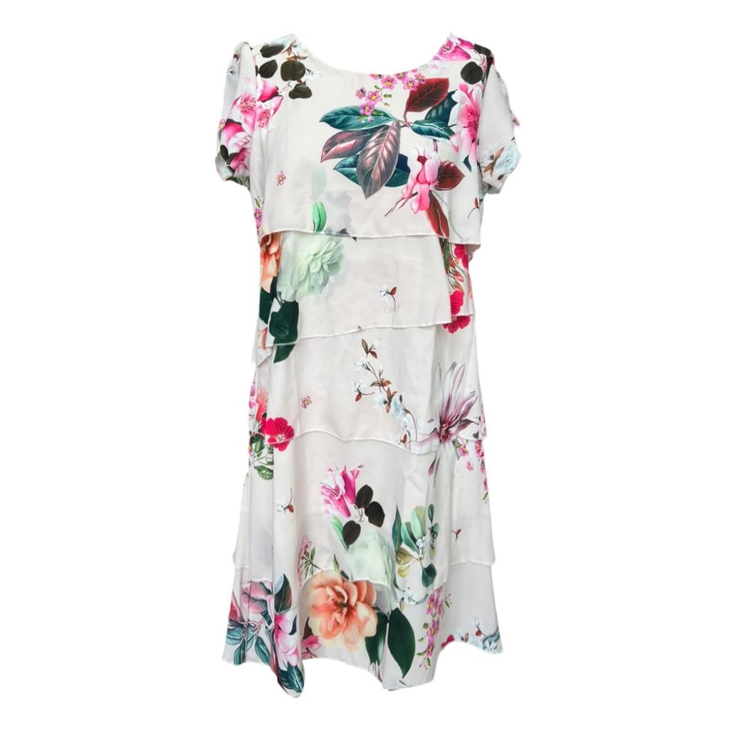 Shot Sleeve  Boho Dress For Women Casual Loose Fit Summer Sundress Print Dress