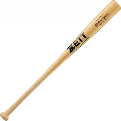 ZETT Hardwood Bamboo Bat for Baseball Excellent Natural 84cm Bat, Practice, Balance, BWT17084, (1200),
