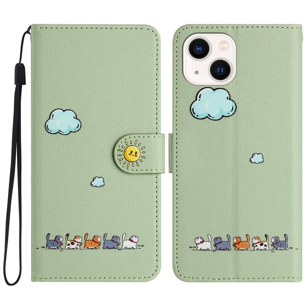 Kawaii Cat i Phone 15 Plus Case for iPhone 15 16 14 11 12 Pro Max 13 Mini Apple 6 7 8 SE 16E XS Cases Leather Wallet Flip Cover