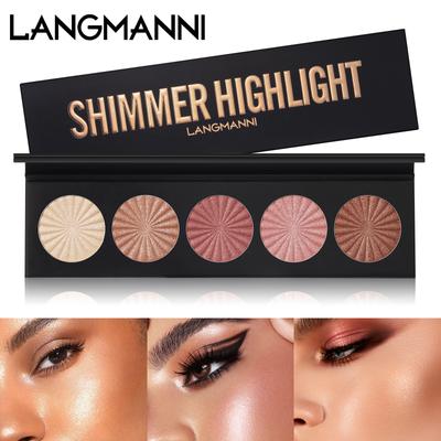 5-Color Highlighting Contouring Palette Three-dimensional Natural Brightening Highlighting Palette