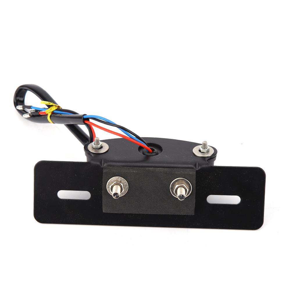Motorcycle Taillight   Retro  LED Brake License Plate Light Indicator Lights(black)