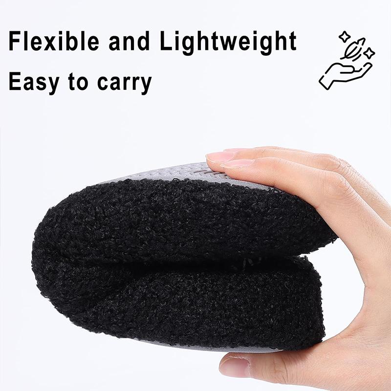 Fashion Kidmi Women Slippers with Soft Rubber Sole Women Shoes Fashion Curly Fleece Upper Lightweight Women's House Memory Foam Slippers