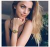 SK Quartz Women's Watch - Gold Leopard Print, Waterproof, Personalized Niche Shenzhen Design.