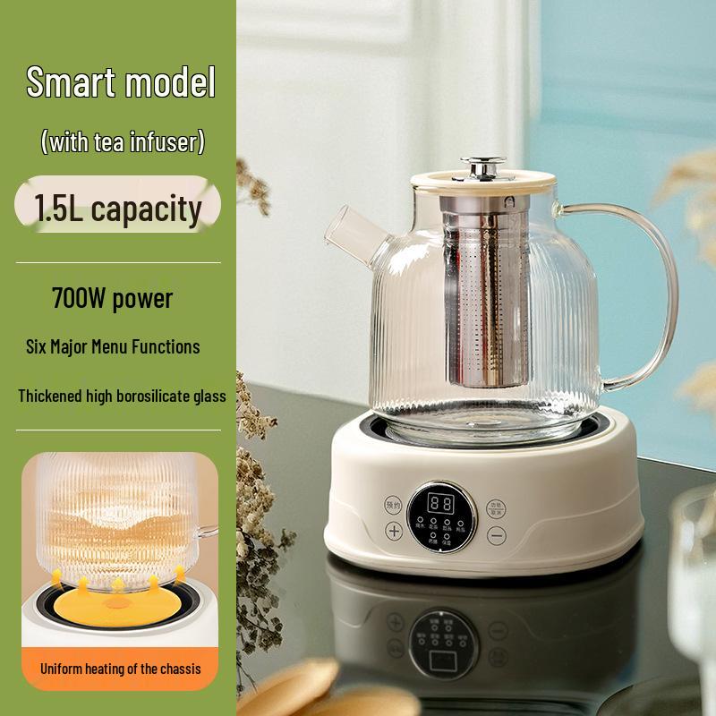 All-Glass Health Kettle - Multi-functional, Temperature-Controlled Tea Brewer for Home and Office