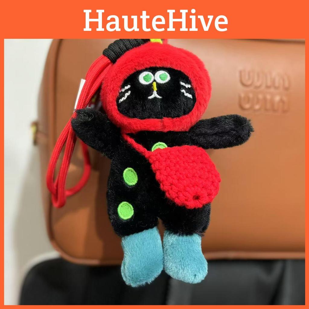 Cat Delightful Plush Doll Keychain Fluffy Texture Ideal For Kids And Cat Lovers Alike