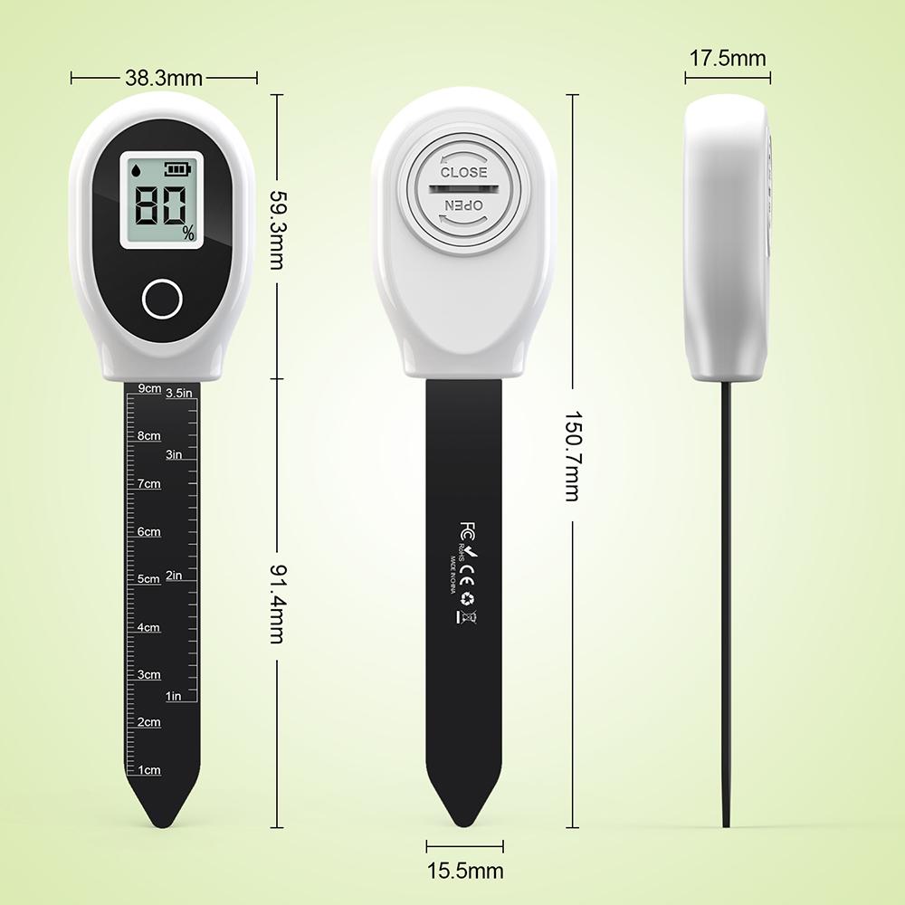 0-99% Soil Moisture Meter LCD Accurate Moisture Detector For Agriculture Garden Lawns Greenhouse Potted Plants
