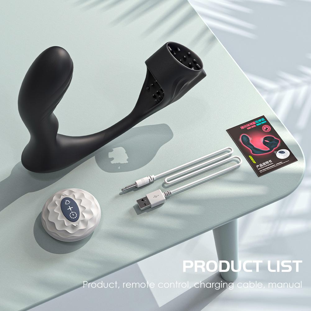 Anal Vibrator Prostate Massager Penis Cock Ring G-spot Stimulation Waterproof Butt Plug Adult  Sex Toys for Male Female 18+