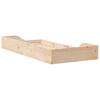 Bed Frame In Brown 80 X 200 Cm Solid Pine Wood