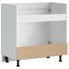 Kalmar Kitchen Base Cabinet with Rustic Wood Look 80 x 46 x 81.5 cm
