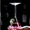 Creative Cocktail Glass Cup Upside Down Martini Glasses Wine Glass Juice Restaurant Cuisine Sashimi Dry Ice Container Leisure Ba