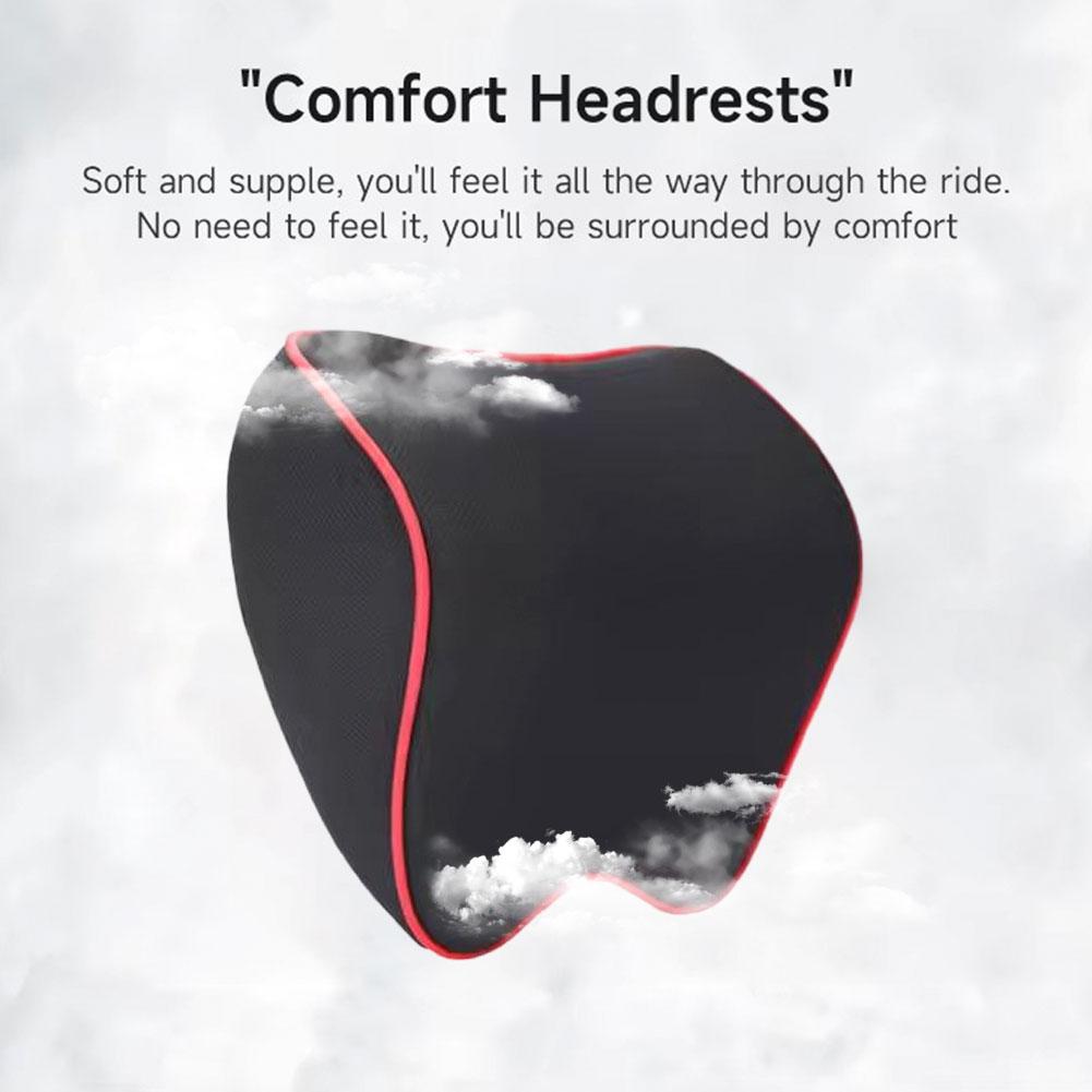 New Car Headrest Neck Pillow Auto Memory Cotton Protector Cushion Universal Soft Breathable Car Head Support Ergonomic Pillow