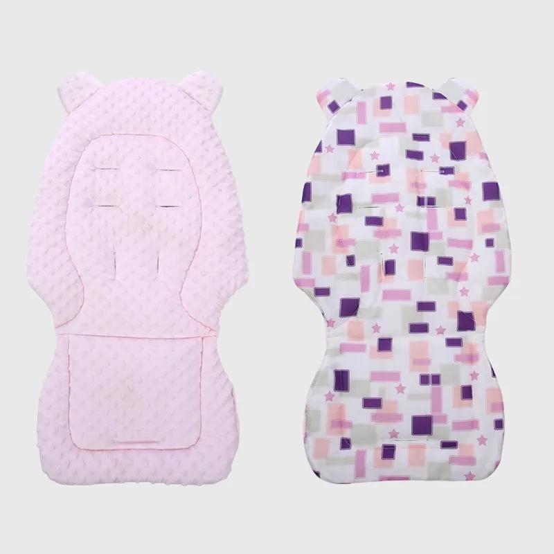 Baby Stroller Seat Pad Double Cotton Seat Pad Sided Seat Cushion  Infant Child Cart Mattress Mat Stroller Accessories