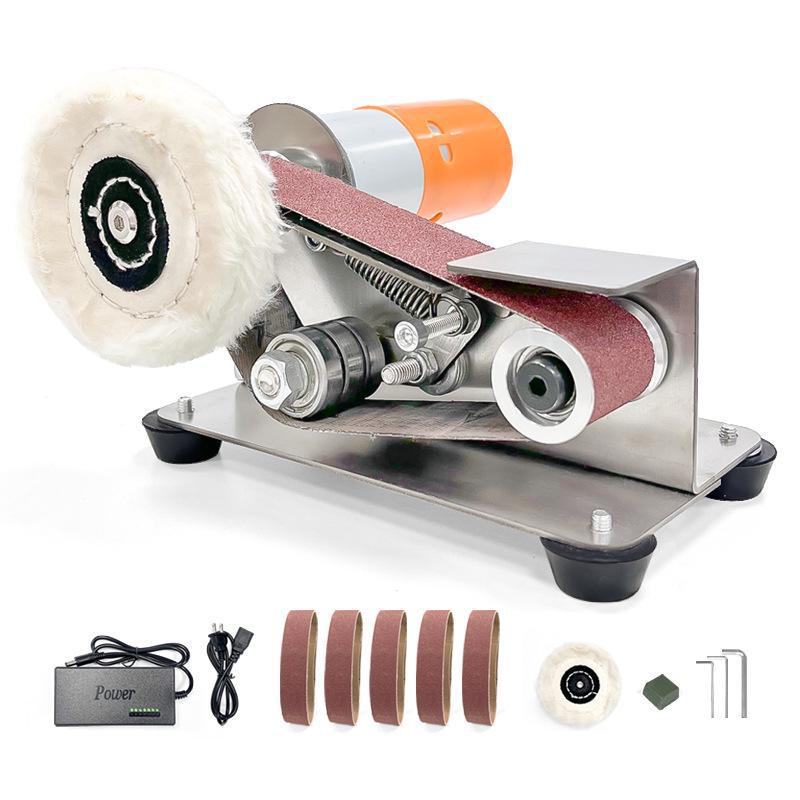 Compact Electric Sanding Belt Machine for DIY Woodworking and Polishing