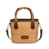 Handtasche, kleiner Eimerbeutel, Damen neu, schlicht und hochwertig, vielseitige Umhängetasche, Nischen-Umhängetasche aus Stroh