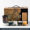 A Thousand Li of Rivers and Mountains Gift Box: Mid-Autumn & Birthday Souvenir Tea Set for Company Events