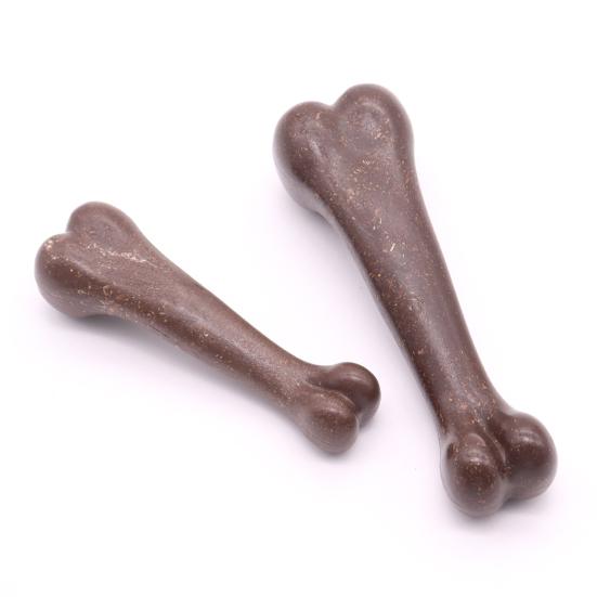 Bones Shaped Dog Toys for Aggressive Chewers Beef Flavor Dog Chew