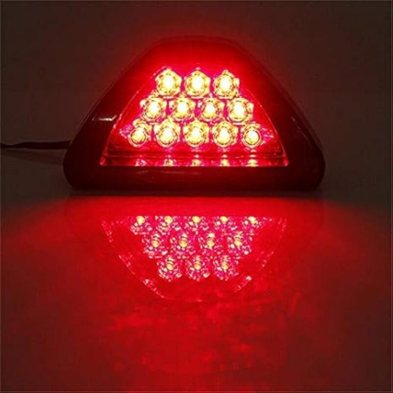 Universal 12LED F1 Style Triangle Sporty Brake Signal Lamp Rear Fog Light Tail Third Brake Lamp DRL For JDM BBA Sturdy