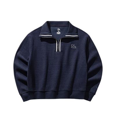 Anta Zipper Collar Style Sweatshirt Unisex Tops 162618725-3