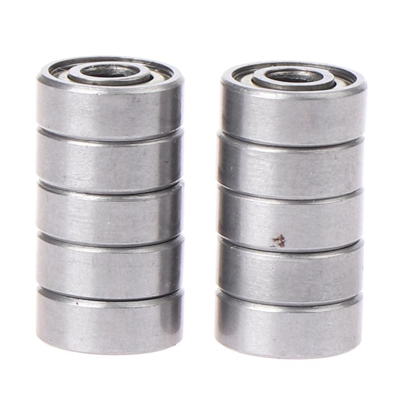 10pcs Deep Groove Spherical Carbon Steel Miniature Bearings Double Shielded Miniature High-carbon Steel Single Row 6 Models