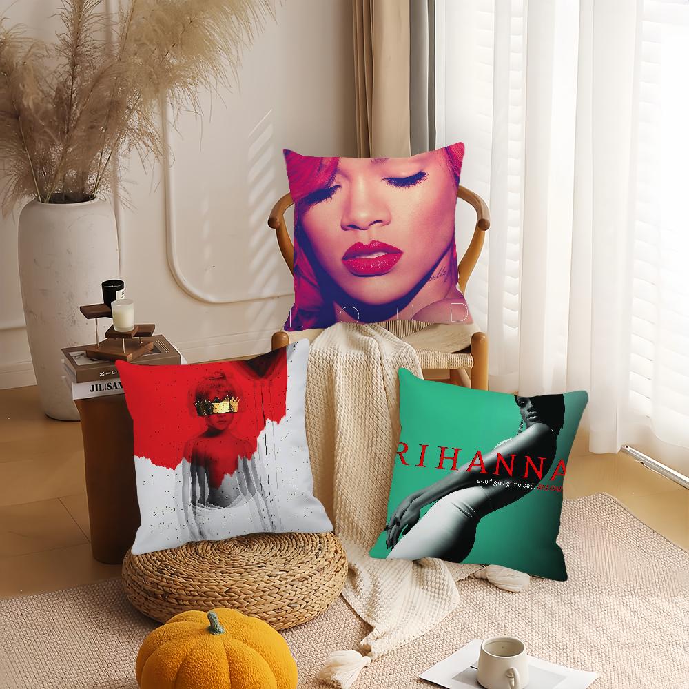 Famous Singer R-RIHANNA Pillow Case Applicable Space For Guest Rooms Interiors Cars Office House Decoration