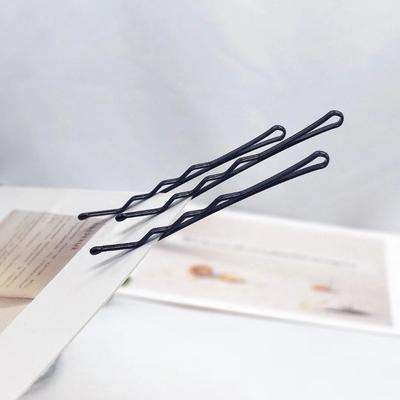 60 buc Accesoriu pentru aparat de machiaj profesional pentru coafură, cu vârf rotund, agrafă de păr neagră