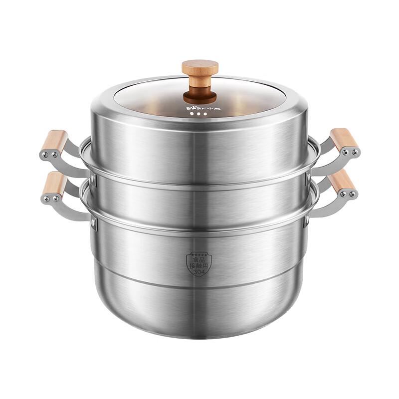 Bear 30cm 304 Stainless Steel Multi-Function Steamer