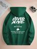 Everyday Versatile Set Hooded Sweatshirt Men'S Letter Printe