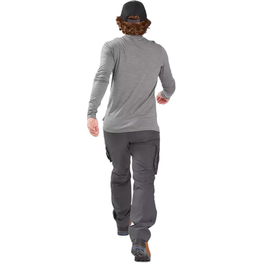 DECATHLON 100 Series Slim Durable and Comfortable Multi-Pocket Outdoor Hiking Cargo Pants Men's Carbon Grey