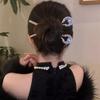 Pearl Metal U Shape Hair Stick U-shaped Hanfu Hairpin Classical   Cheongsam Accessories