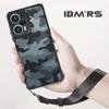 (Comes with wrist strap)ibmrs for Xiaomi Note12 Turbo/POCO F5 case,camouflage transparent phone protective case
