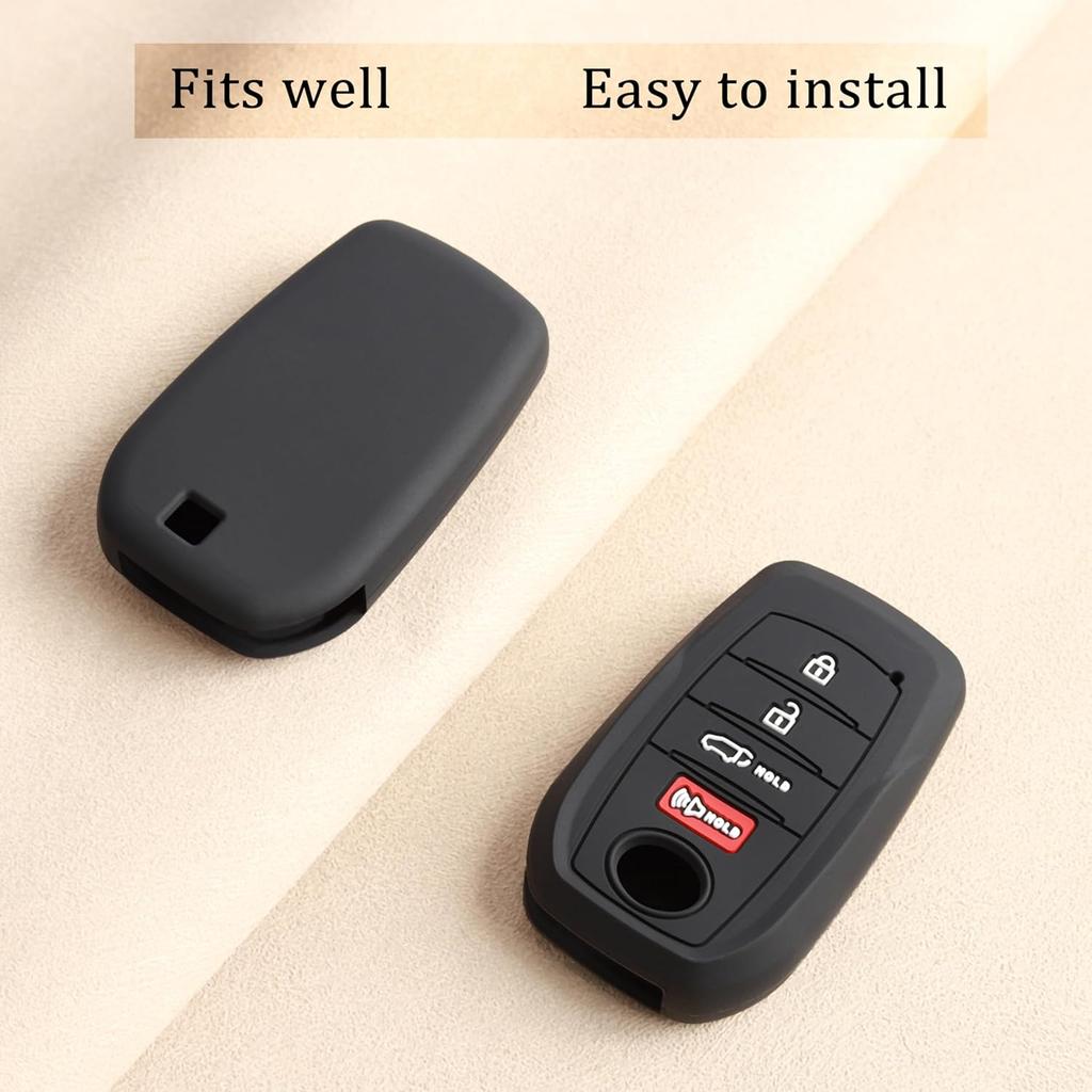 TANDRIVE Key Fob Cover For Toyota 2025 2026 Grand Highlander Corolla Cross 4Runner Land Cruiser Highlander Crown Signia Sequoia Venza -2026,