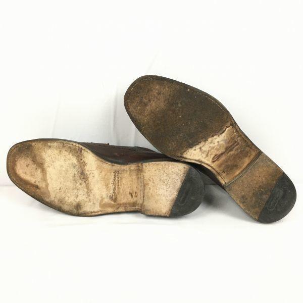 SANTONI Made In Italy Wingtip Business Shoes Brown Size 7.5F 26.0 Men’s(USED)