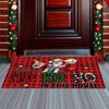 Spoof Santa Claus Gnome Doormat Rectangle Rugs Creative Welcome Mat  Balcony