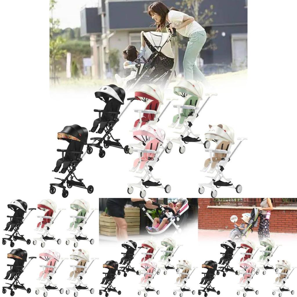 Chic And Safe Baby Stroller With One Click Recline Feature Lightweight And Portable Design