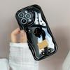 LZ12 Cat Cute Cartoon Clear Soft Wave Phone Cases for iPhone 15 13 Pro Max 12 Mini 14 8 Plus XS Max XR 6 Protection Back Cover