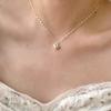 Elegante Damen S925 Sterlingsilber Perlenanhänger Halskette - Leichte Luxus Schlüsselbeinkette
