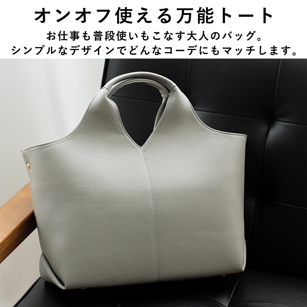 Vita Felice Triangle Handle Tote Bag for Women [VITAFELICE] 2-way inb-10138p (Light Gray)