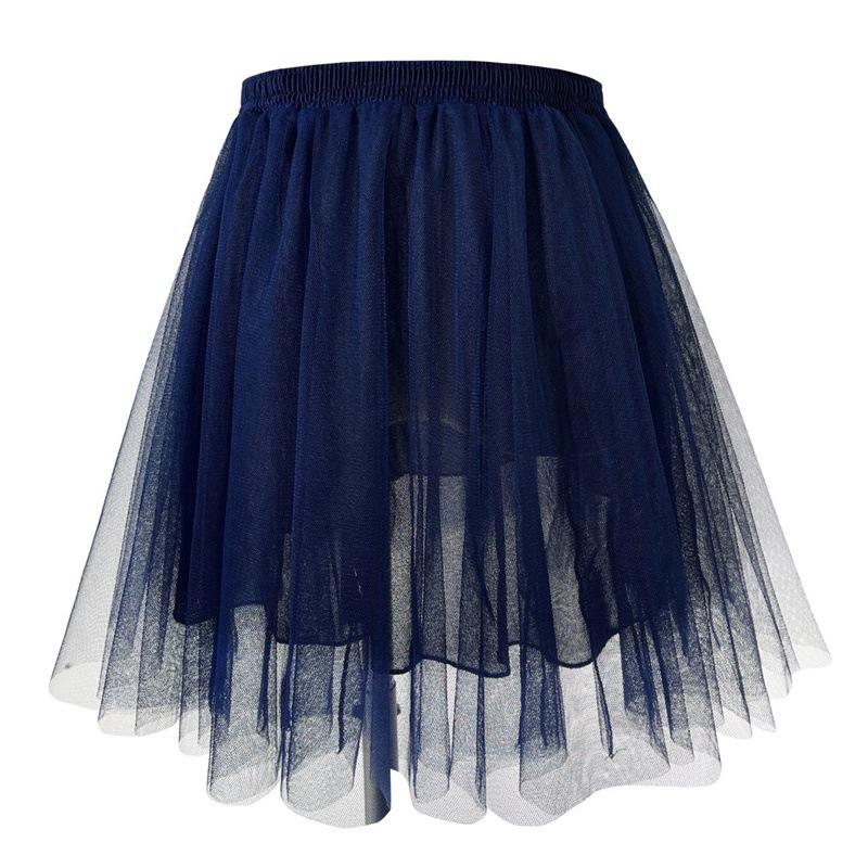 Women’s Tulle Mini Skirts Pleated Tulle Skirts Princess Skirts Under-Skirts Full-Skirted Skirts High-Waisted Lightweight Tulle Skirts