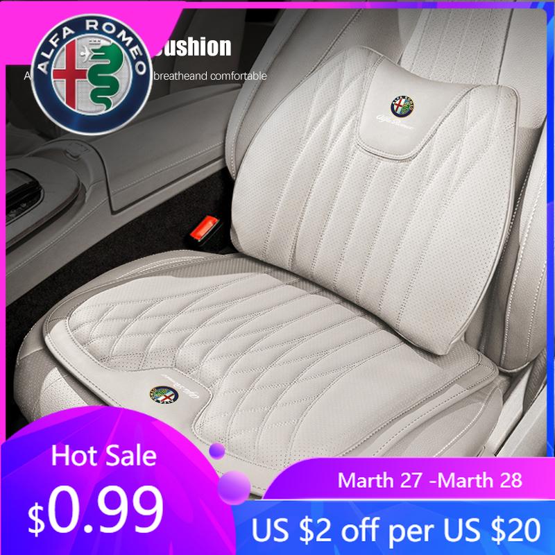 For Alfa Romeo Car Dedicated Seat Cover Memory Sponge Lumbar Support For Alfa Romeo Giulia Stelvio Giulietta 156 159 147 Tonale