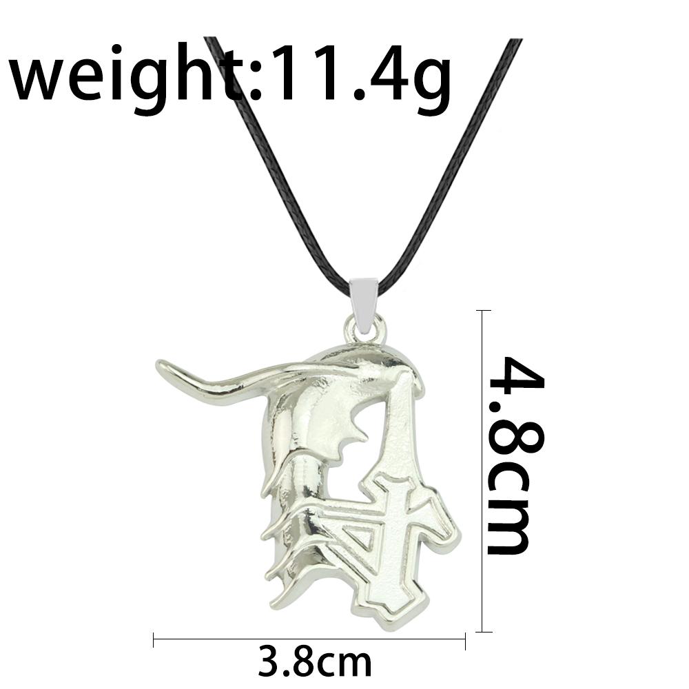 Anime Bleach Ulquiorra Cifer Maske Halskjede Mote Kurosaki Ichigo Knuste Masker Anheng Metall Choker Halskjede Fans Cosplay Gaver