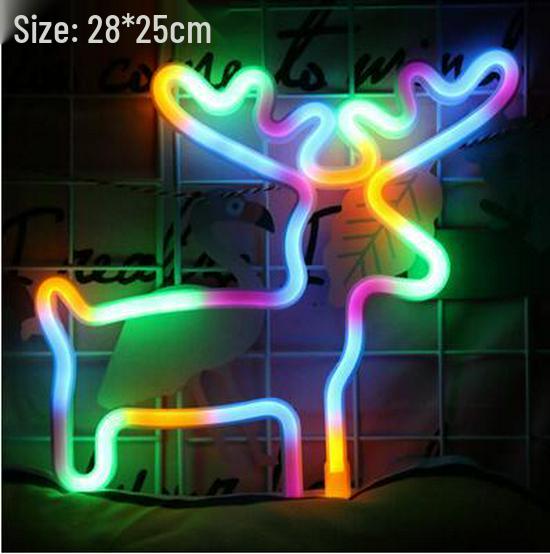 Manufacturer's New LED Neon Light: Lightning Cloud, Planet, Heart, Rainbow – Perfect for Christmas Night Décor.
