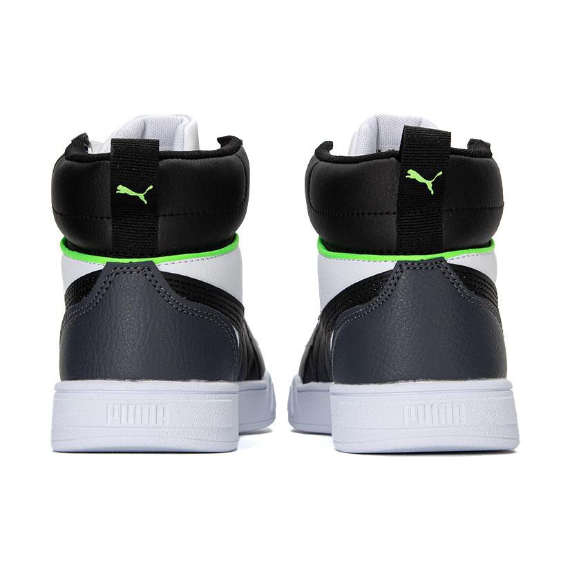 Puma Caven Comfortable Mid-Top Sneakers Unisex Sneakers Black White Green 385843-11