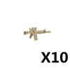 Military Soldiers Figures Weapons Building Blocks Accessories Two-color Guns Assault Sniper Rifles AK74 Rocket Launcher Toy Gift