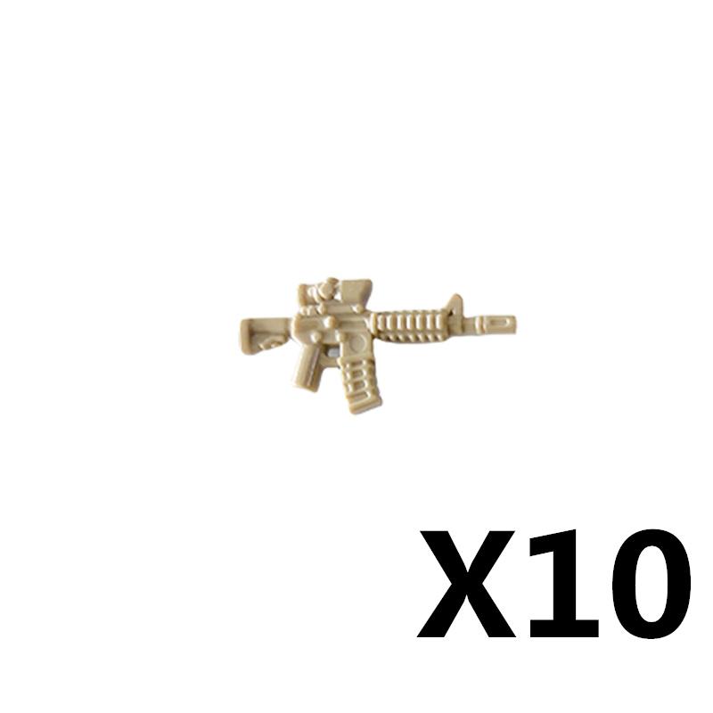 Military Soldiers Figures Weapons Building Blocks Accessories Two-color Guns Assault Sniper Rifles AK74 Rocket Launcher Toy Gift