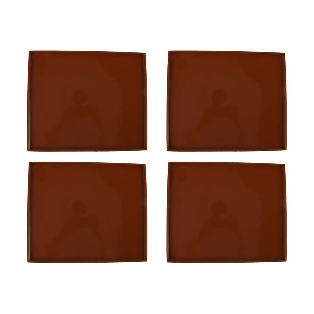 4Pcs Silicone Dehydrator Mats Food Grade High Temperature Resistance Prevent Sticking Fruit Dehydrator Trays with Edge