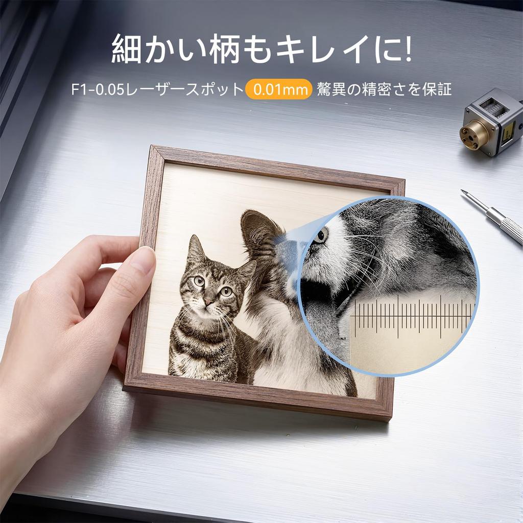 GORIFEI F1 5W Laser Engraver with LCD for WiFi Personalized Gifts Screen, Wood, Glass, Leather, Acrylic, Connectivity, Beginner-Friendly, DIY, Hand...