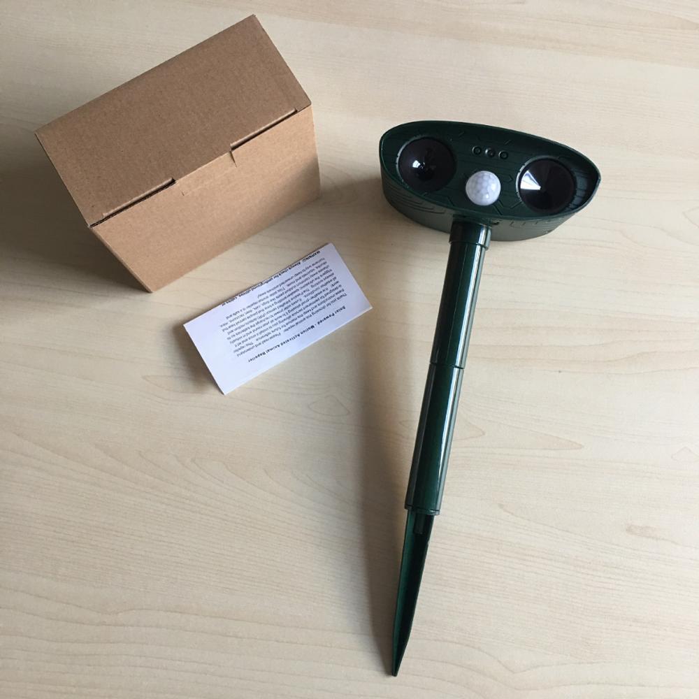 Ultrasonic Solar Animal & Insect Repeller with Infrared Sensing