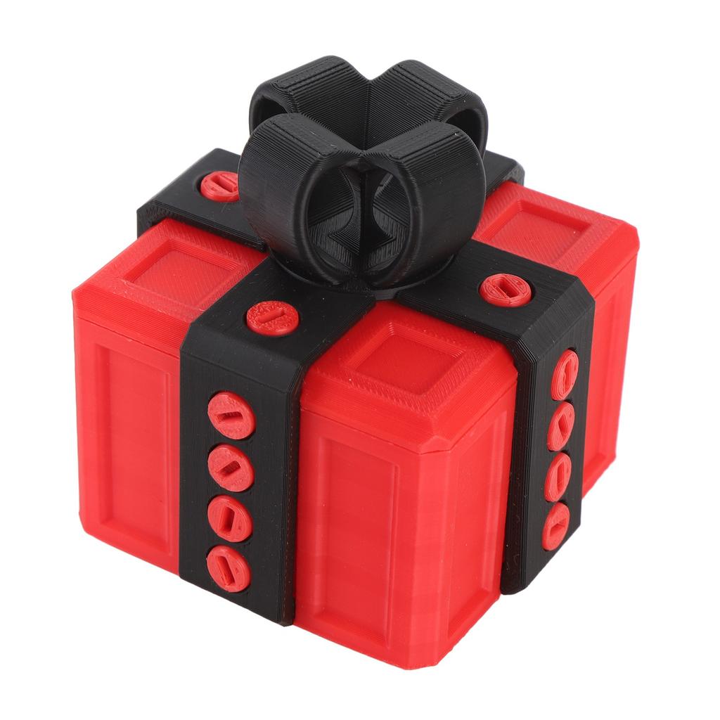 Annoying Present Box with Screws Novelty Funny 3D Printed Present Box for Storing Toys Holiday Decorations